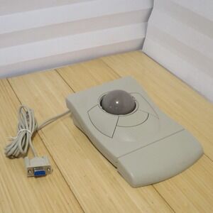 Vintage DRTRACK Trackball Roller Ball Mouse with 3 Buttons - Tested - See Notes